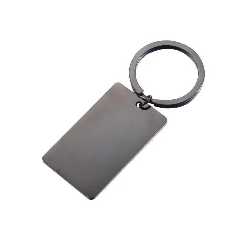 Ключевые кольца 10 шт./Лоты зеркала Полированная из нержавеющая сталь цепь подвесная квадратная подвеска для выграк