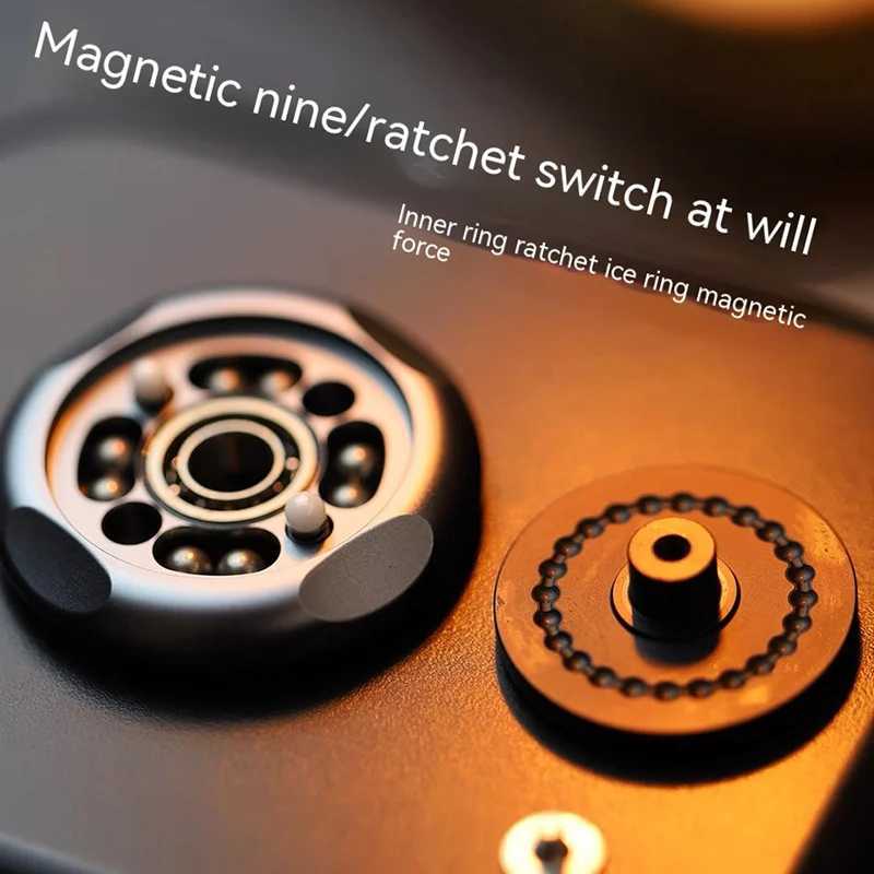 DECOMPRESSION TOY GAO Studio Magnetic Master 2.0 Antistress EDC Vuxen Fidget Toys Metal Spinner Ratchet Haptic Coin For Anxiety 240413