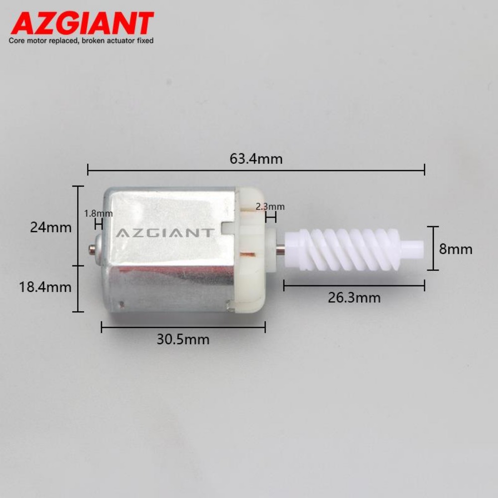 Azgiant 8teeth FC-280SC-18165 Chevrolet Crptivr Menlo Orlando Araba Kapı Kilit Aktüatör 12V DC Motor Motor Onarımı