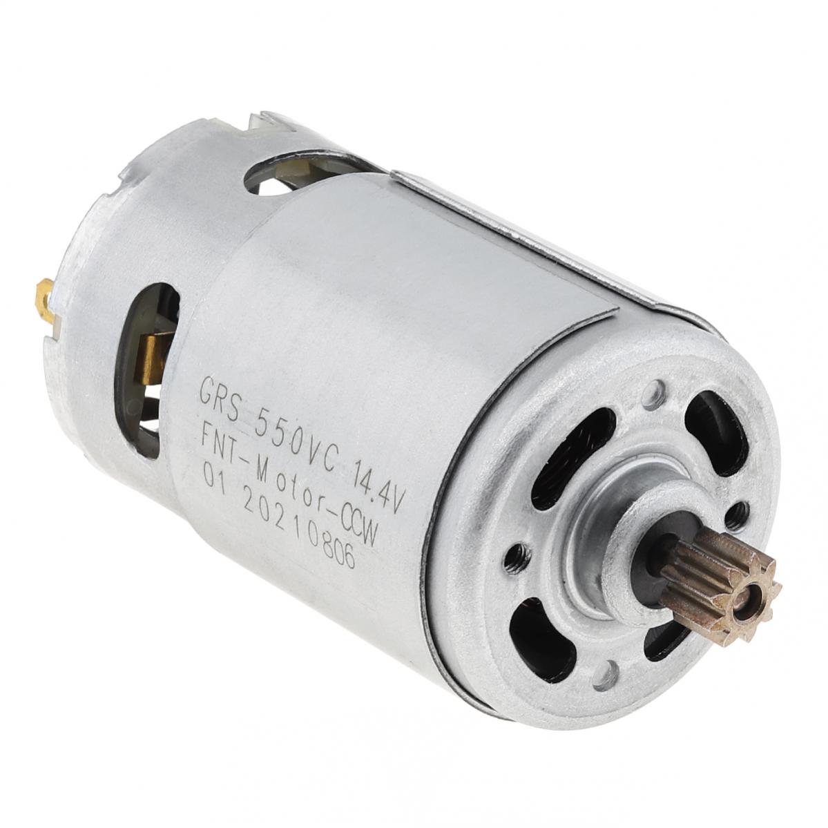 RS550 9 Tand DC Motor 10.8V-25V 21500-25000RPM 9 Tänder Enkel hastighet Mikroelektrisk motor för elektrisk borr / skruvmejsel