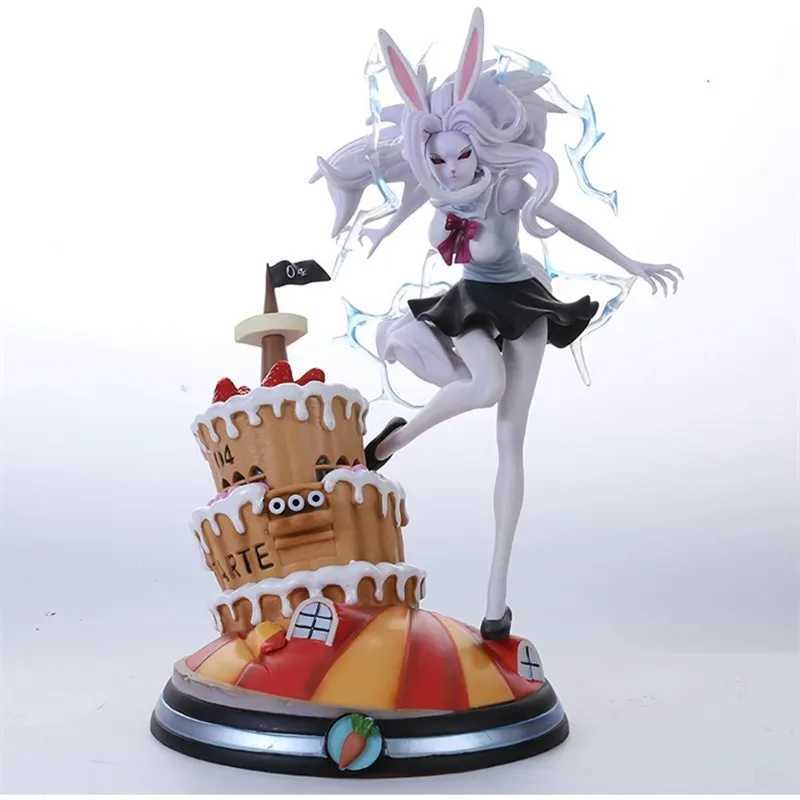 Heroes de quadrinhos 33cm Anime One Piece Figura Carrot Moonlight Lion Lion Rabbit PVC Ação Figura Modelo de Toys Toys Dolls Presente 240413