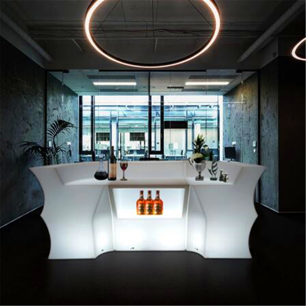 Armário de vinho recarregável a mesa de coquetel emissor de luz LED com LED Light à prova d'água emissora de barra de café KTV Disco