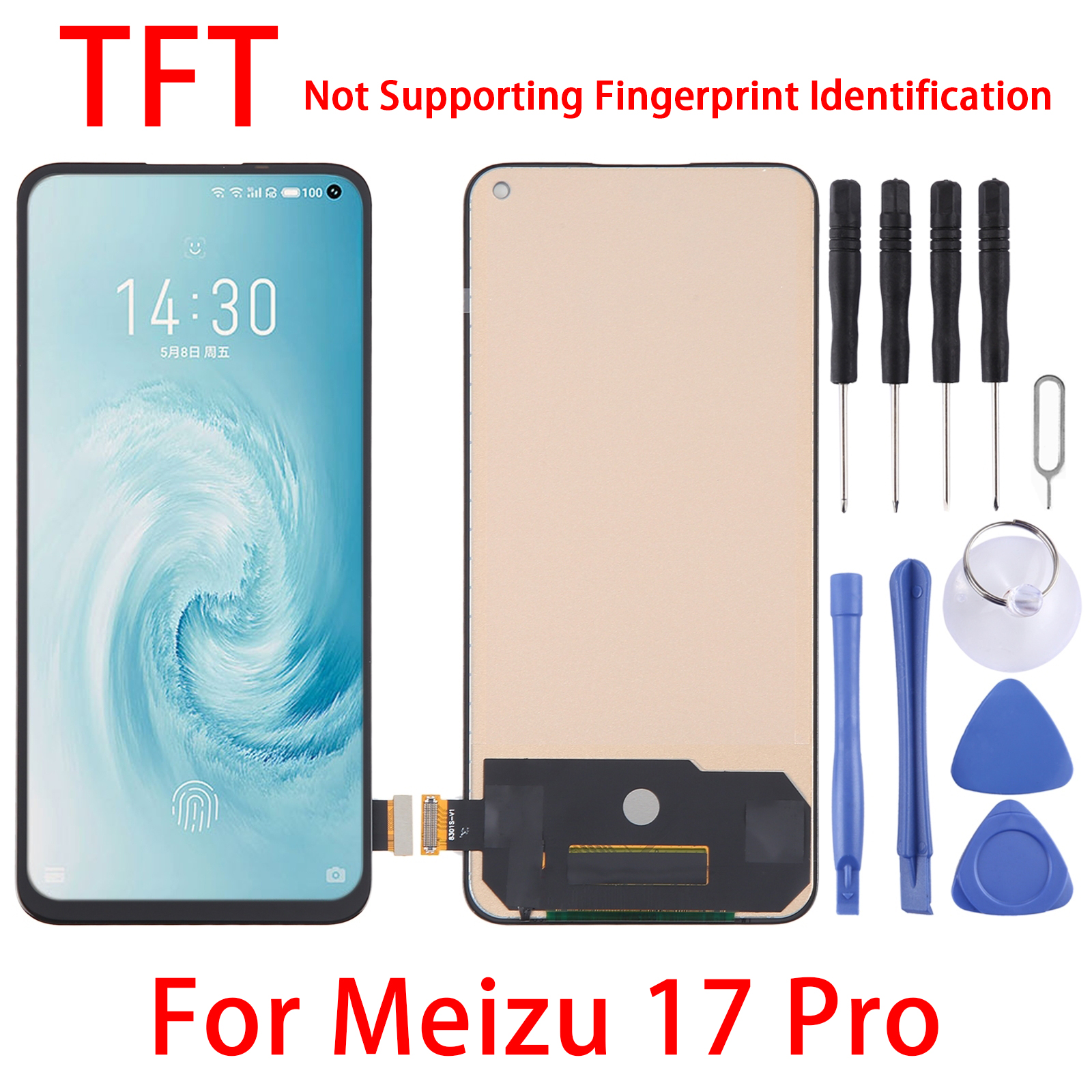 TFT LCD -skärm för Meizu 17 Pro/Note 12 Pro Plus/Redmi Note 12 5G/Mate 30 Pro/Honor 30 Pro med Digitizer Full Assembly