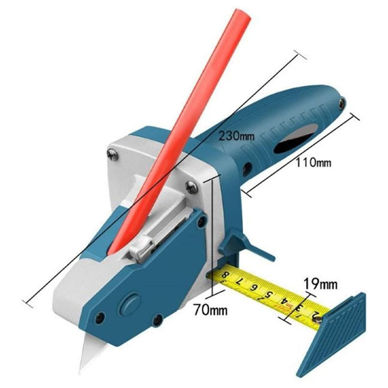 Gipsbräda Cutter Scriber Plaster Board Edger Drywall Automatic Cutting Artifact Cutter Tool Scale Home Woodworking Handverktyg