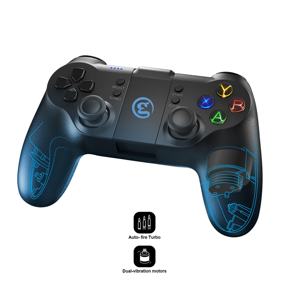 GamePads Gamesir T1s Bluetooth 4.0 y 2.4GHz Joystick de juegos de juego móvil de GamePad de 2.4GHz Joystick para Android / PC / Steamos PUBG