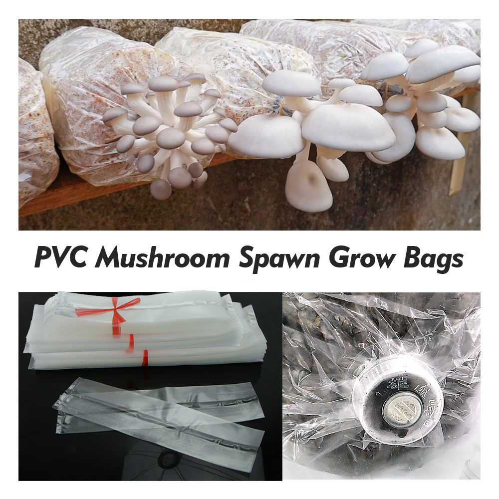 Mushroom Spawn Grow Bag Heat-resistance Plastic Planter Bags High Temp Pre Sealable Garden Supplies Home Planting Ventilate Bags