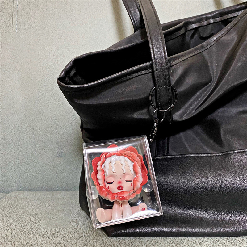 Transparent PVC Mystery Box Organizer Box Keychain Bag Skydda Mystery Toy Storage Case för Jasmine Bubble Matt Doll Toy