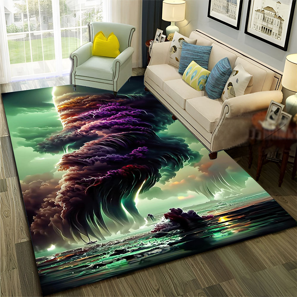 Dream Natural Tornado Cloud Twister Carpet tapis pour la maison Livrée Chambre Decorat Doormat, tapis pour enfants Tapis sans glissement Mat de sol