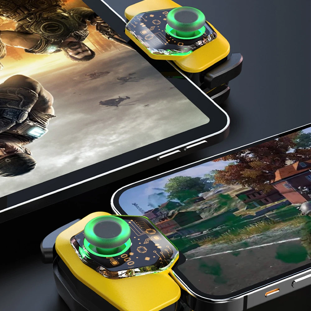 GamePads Game Controller Téléphone Contrôleur Gamepad pour iPhone iPad iOS / Android Gaming lol CF Controller Gandage RVB Bluetooth 5.0