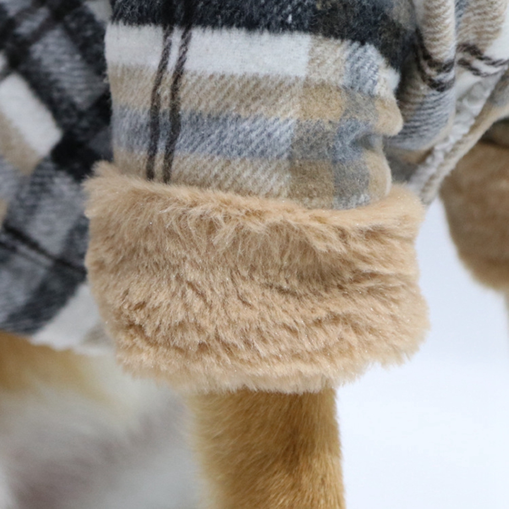 Hiver d'automne avec un ring pour animaux de compagnie Plaids chauds en manteau