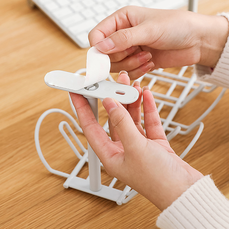 Under Desk Cable Management Tray Cord Organizer Wire Socket Hang Holder Power Strip Rack Punching Kitchen Storage Home Tools