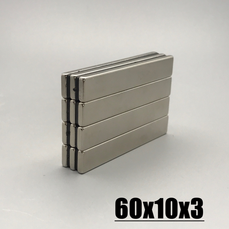 1/3/5/60x10x3mm Neodym Material 60*10*3 mm Ndfeb N35 Magnete Starke Blockmagnet Magnetmaterialien Imanes 60*10*3