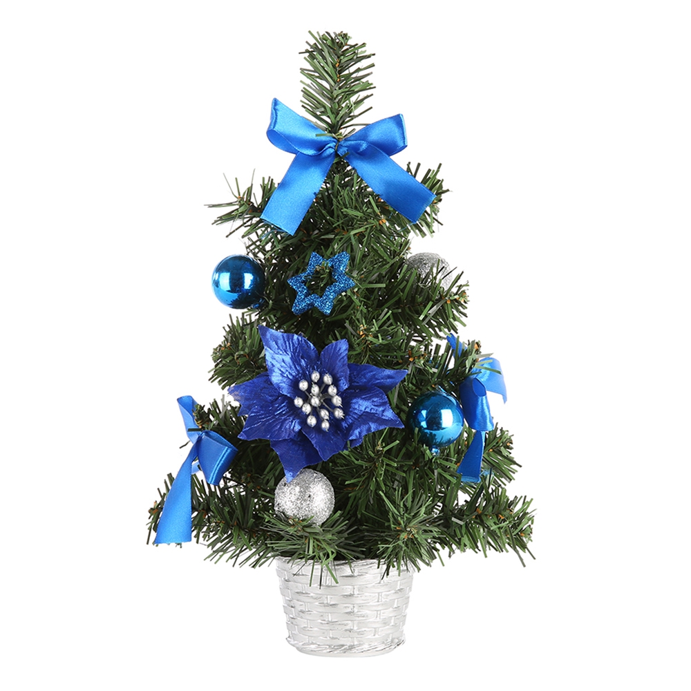 15/20/30/40 cm Weihnachtsbaum mit Ornament Kiefernkegel künstlicher kleiner Gold Silber Weihnachtsbaumdekor für Home Office Tisch Neujahr