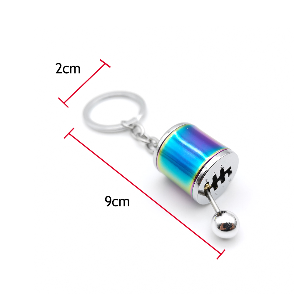 ホットカースタイリングキーリングミニターボチャージャーキーチェーンギアボックスペンダントキーチェーンスティックノブキーリングシフトメタルキーリング