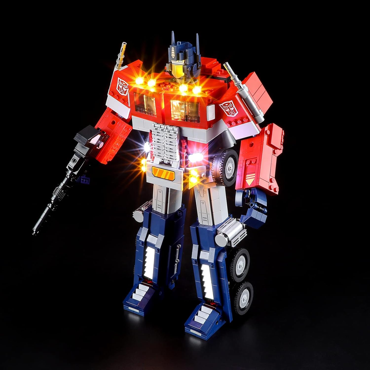 HPROSPER 5V LED LUZ para 10302 Optimus Prime Autobot Decorative Lamp com caixa de bateria não inclui blocos de construção de Lego