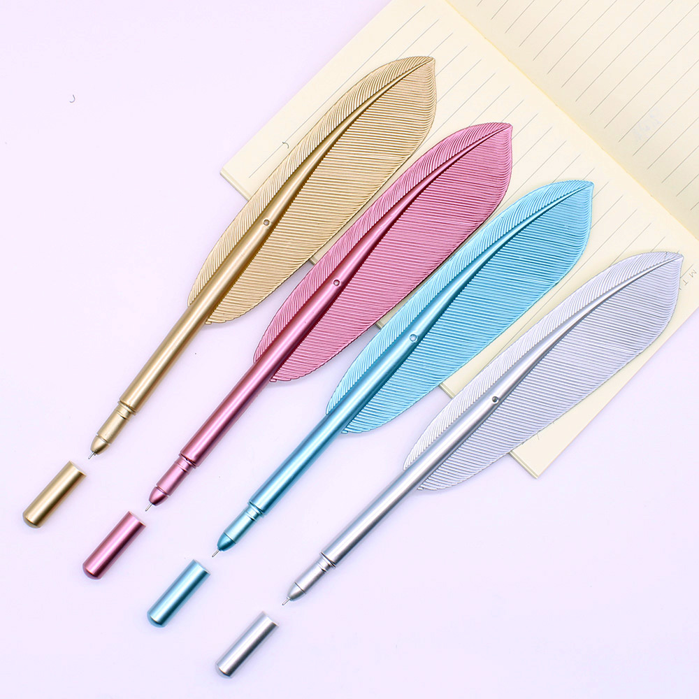 Beautiful Feather Gel Pens 0.5mm Creative Kawaii Cute Neutral Pen Ink Pen Gift School Office Supplies Stationery