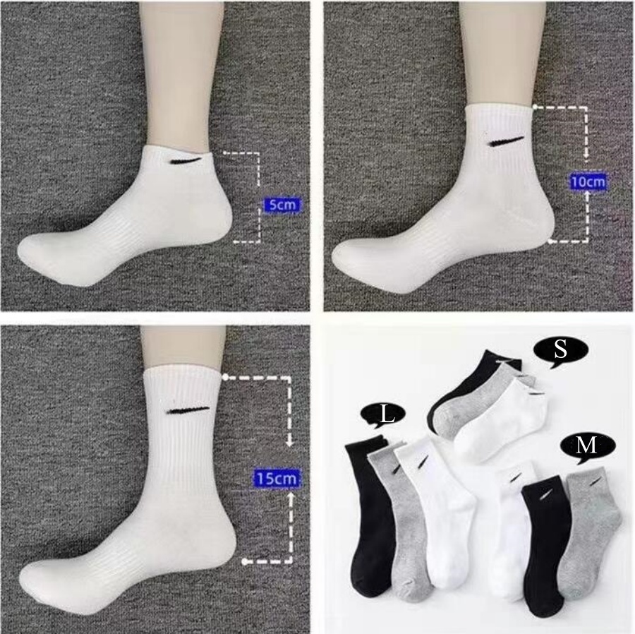 Sokken voor mannen Designer Sock Sport Kousen Mens Mens Dames Katoen Sportsokken Mode Laag Mid High Taille Solid Color Zwart Wit Gray Ademende katoensokken Groothandel