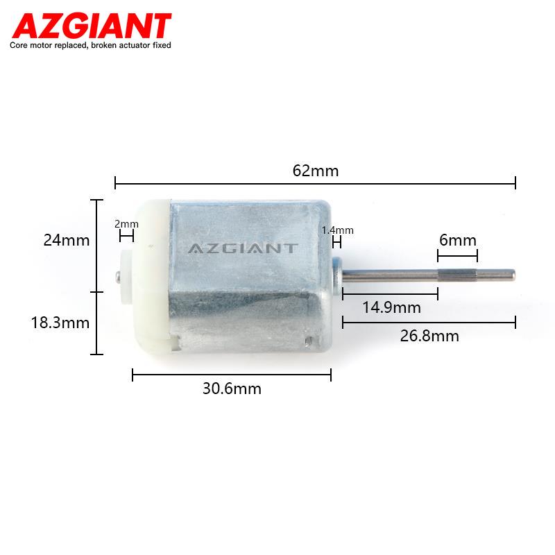 Azgiant FC-280 DIY MOTEUR CC pour les verrous de porte de voiture et les modules de pliage du miroir 12000 tr / min 12V à grande vitesse