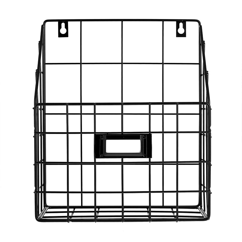 Wire Mail Basket - Wall Mounted Hanging Folder/Document Organizer - Economic & Easy To Install Tray For Home Office & More 1 Sl