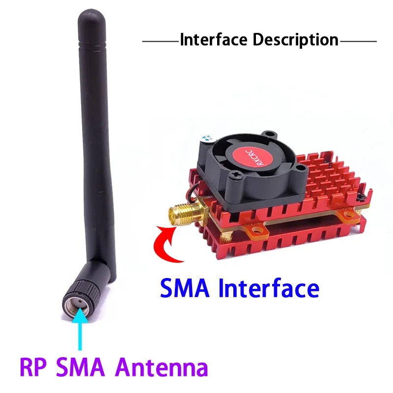 Plus de 10 km 5.8G 48CH VTX 2W Power Microphone Transmetteur + B19 Mini Caméra FPV 1/3 