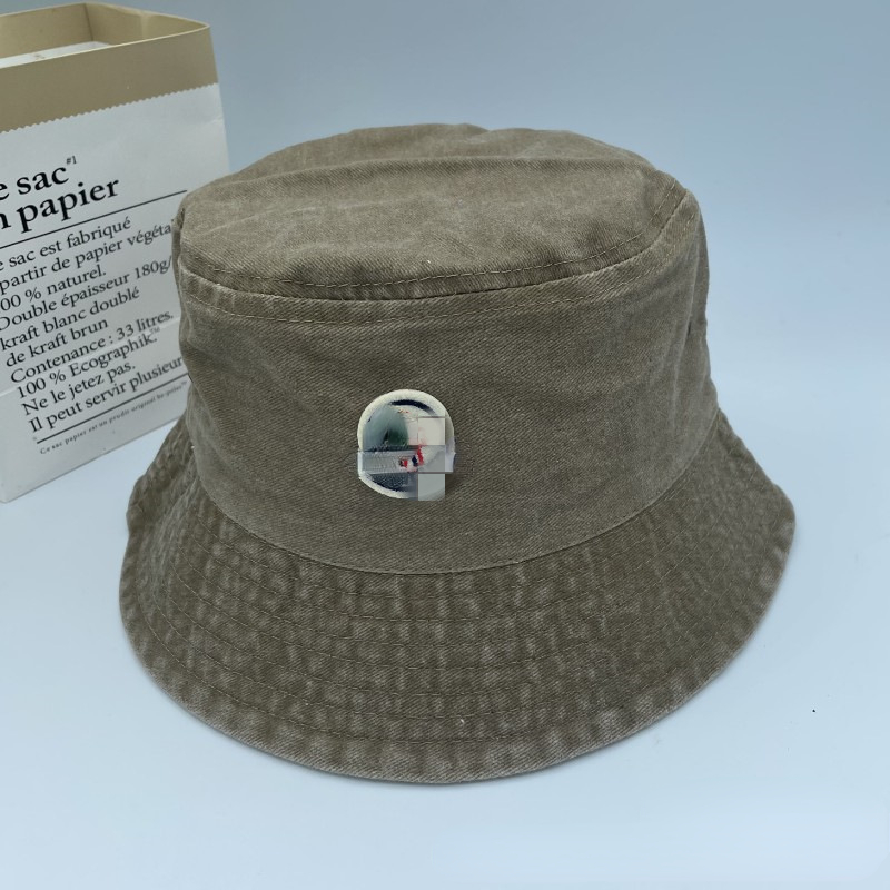 Unisex designer hattar m sommar hink hatt utomhus utflykt bär tvättbassäng hatt vintage gammal stor randen klättring hatt