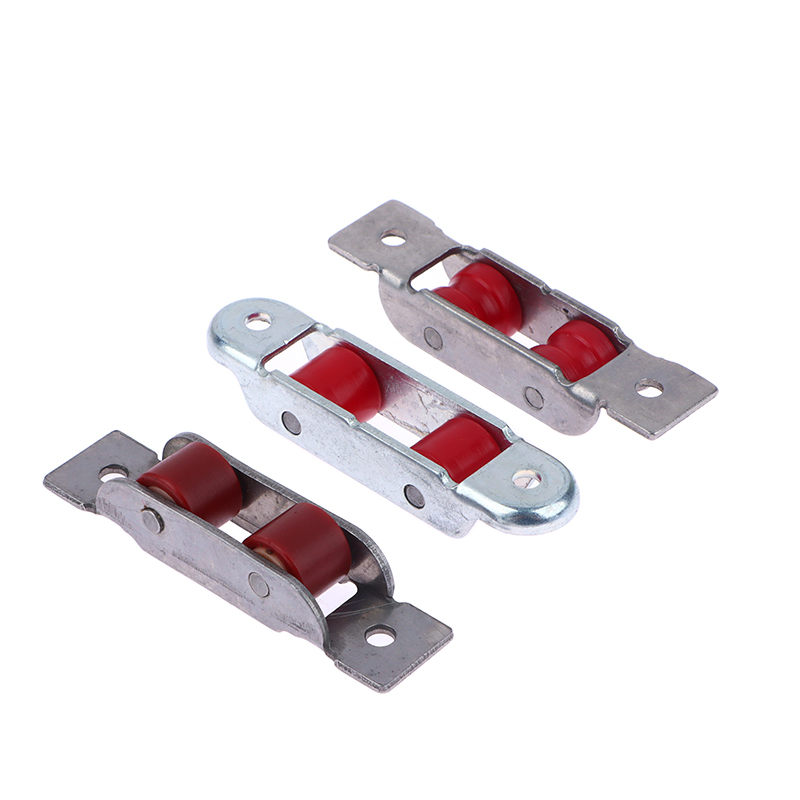 88 Type Flat/Groove Double Wheel Metal Doors Window Pulley Support Bottom Sliding Roller Track Hardware Accessories