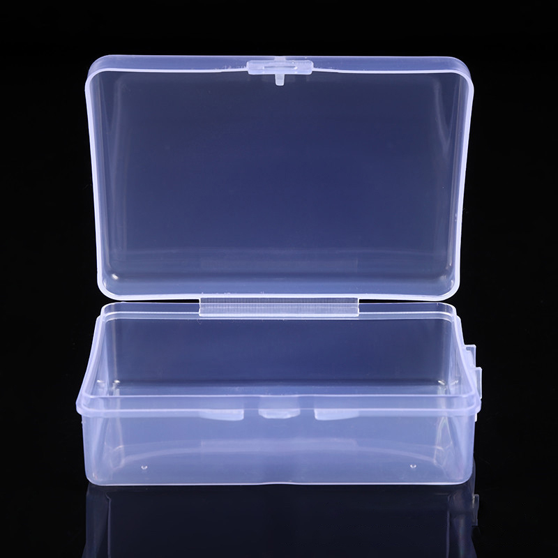 1/Square Plastic Transparent Storage Box Small Items Sundries Organizer Case Jewelry Beads Container Box Tools Accessories