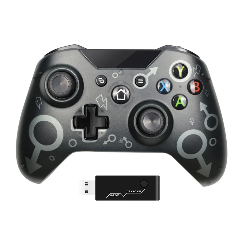 Gamepads 2.4g Wireless Gamepad mit Empfänger -Controller Gamepad Joystick für Xbox One/One S/One X/PS3 Games Accessoires