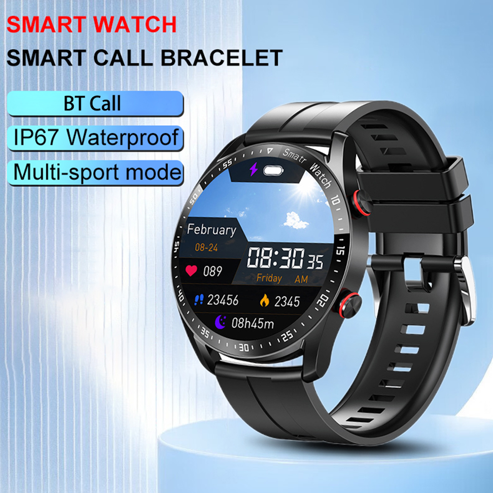 Nouveau Hw20 Smart Watch Men ECG + PPG Smartwatch étanche Bluetooth Call de surveillance de la fréquence cardiaque Rappel Sports montre des hommes