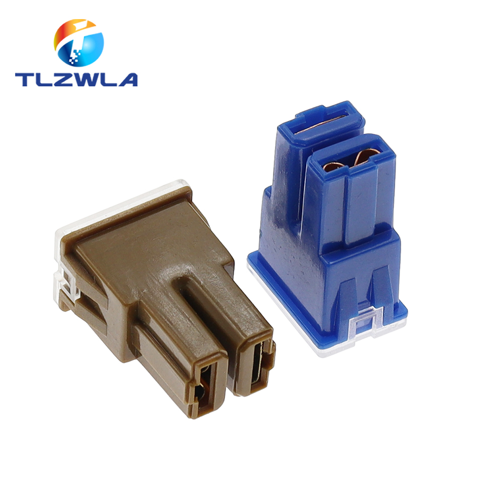 1 stks Automotive Car Truck Van Square Fuse 32V DC Lange voet vrouwelijke zekering 20A 30A 40A 50A 60A 70A 80A 90A 100A 120A