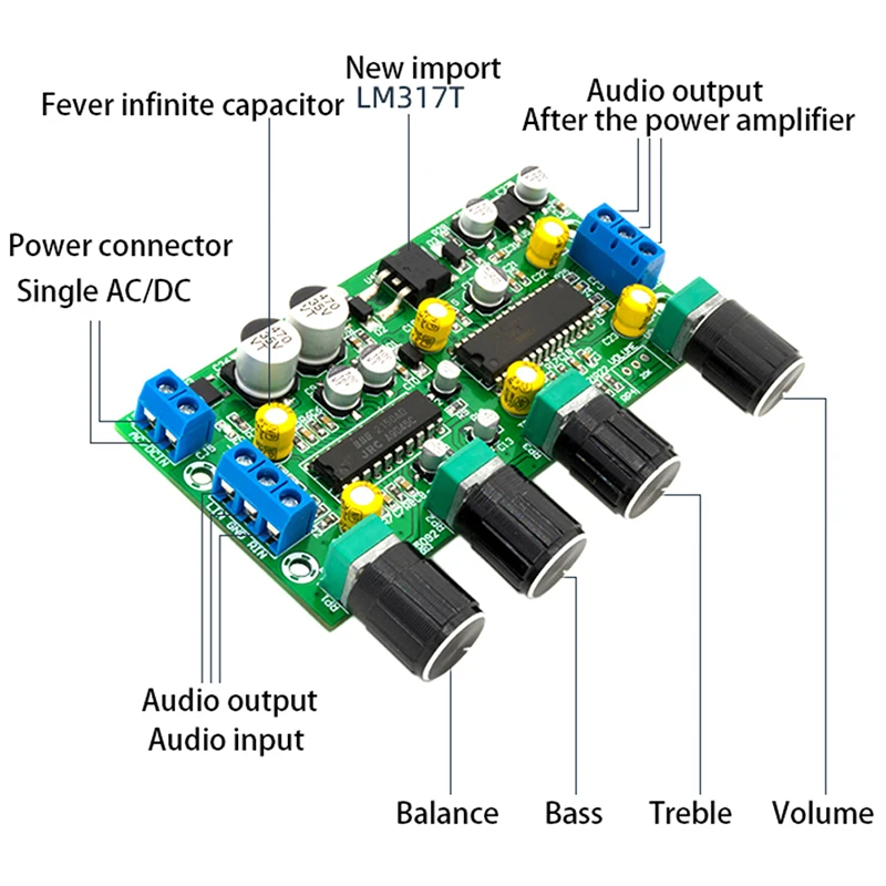 Amplifiers BBE2150+UPC1892T Power Amplifier Preamp Tone Board HiFi Amplifier Preamplifier Single Power Supply For Home Audio Amp DIY