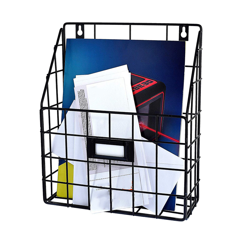 Panier de courrier métallique - Folder de suspension murale / organisateur de document - Economic Easy Installer plateau pour le bureau à domicile plus 1 SL