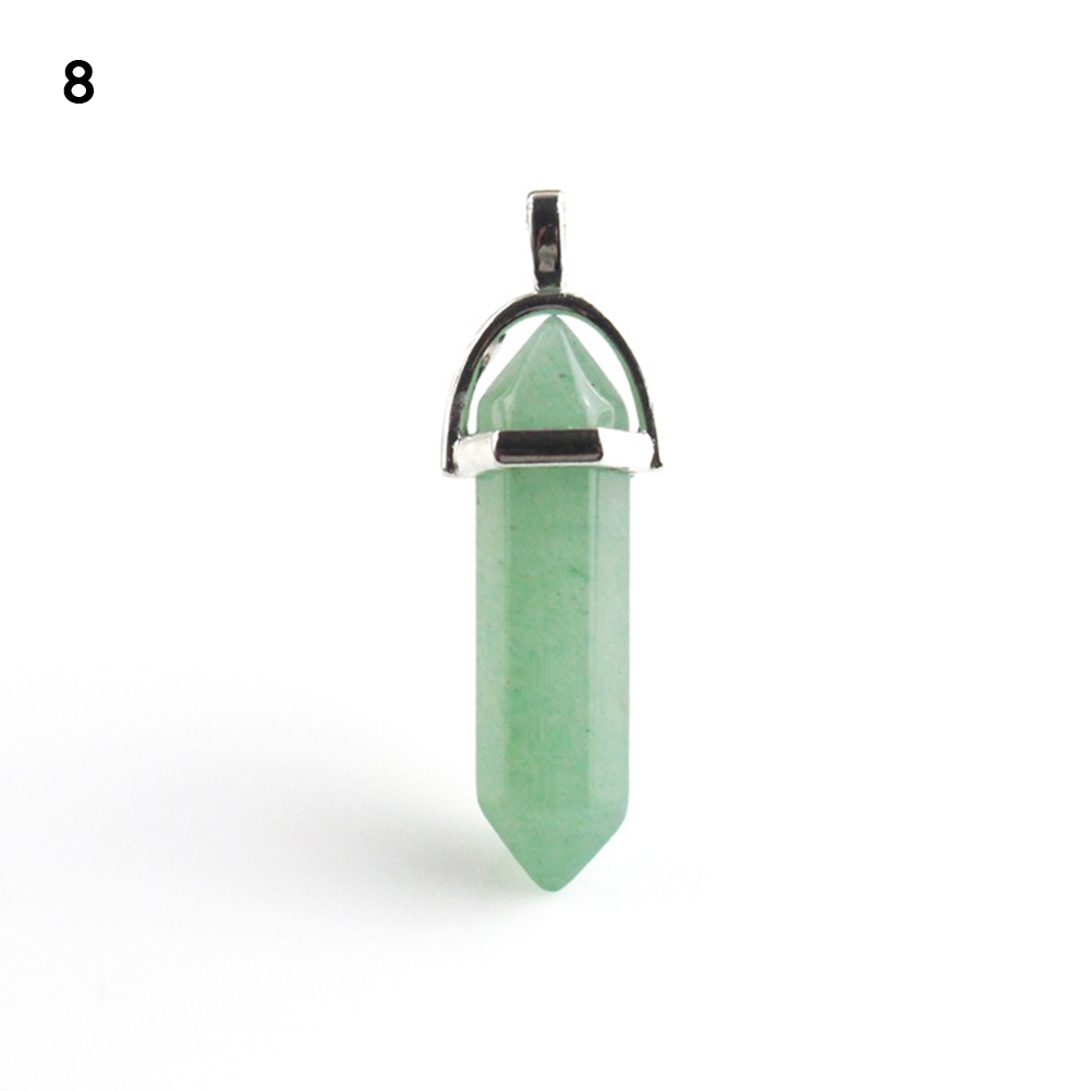 Natural Quartz Crystal Healing Luminoso Colonna esagonale Coppia Coppia Coppia Magnetica Collana Magnetica Pendente geometrica Naturale Geometrica