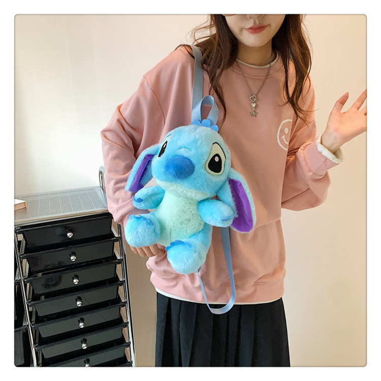 35-40 cm Stitch Stitch Plushpack fumetto Peluga ragazza carina Kulom Swoth Crossbody Bag Family Gift Famiglia