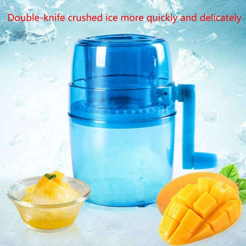 Shavers M2EE Household Mini Easy Ice Shavers Crusher Handheld Snow Manual Crushing Ice Machine Fried Ice Machine Kitchen Tool