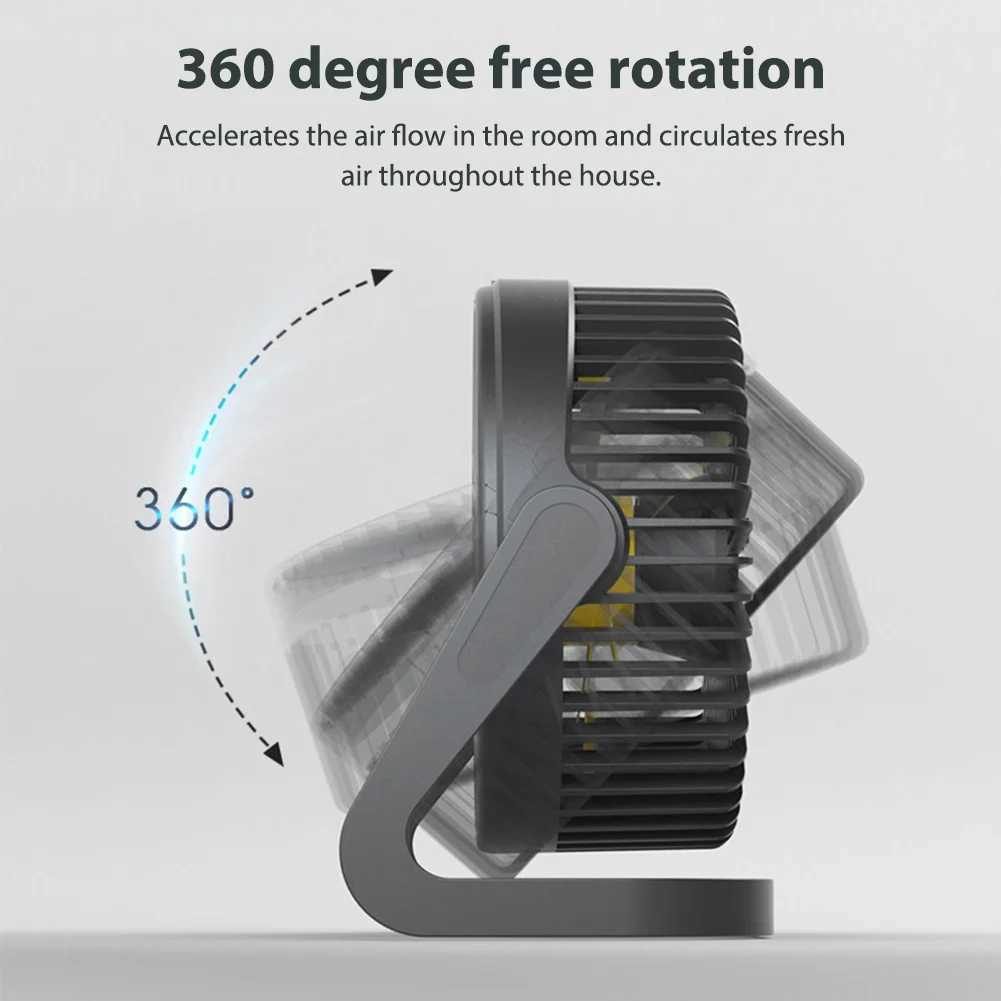 전기 팬 360 회전 음소거 팬 USB 플러그 in 데스크탑 팬 미니 조절 가능한 휴대용 팬 여름 에어 쿨러 고품질 팬을위한 여름 에어 쿨러