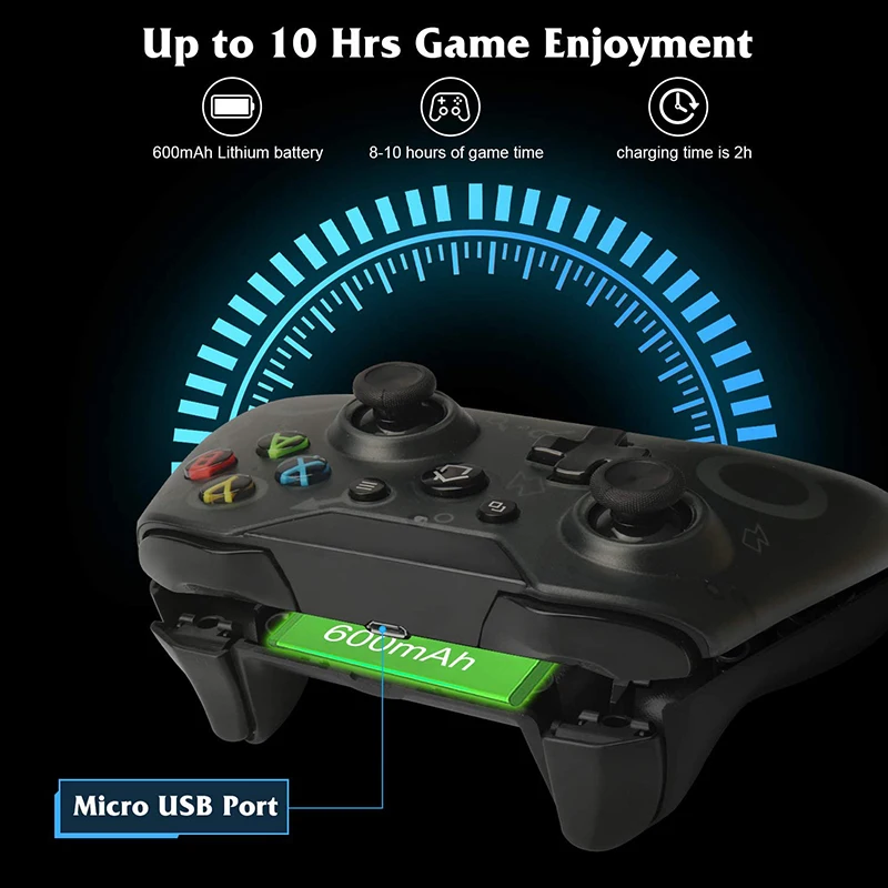 GamePads Wireless GamePad pour le contrôleur de jeu Xbox One avec un contrôleur sans fil 2,4 GHz pour Xbox One / One S / One X / P3 / Windows 7/8/10