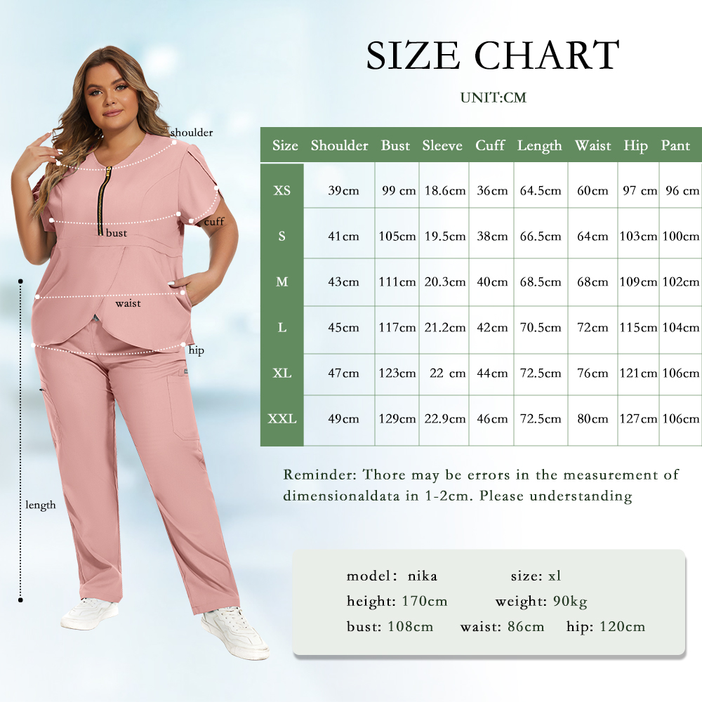 Nursing Scrub Vêtements médicaux pour les femmes Multicolour Popular Nurse Uniforms Médecins Opération Roule chirurgicale Spa Uniforme Nouveau