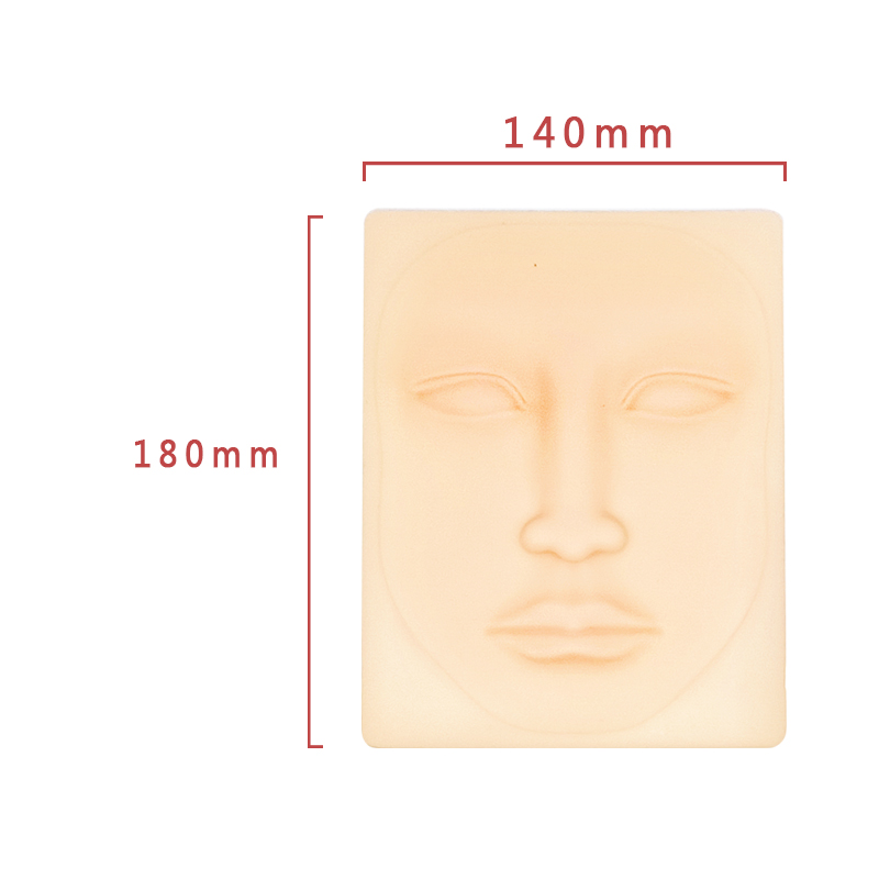 Professionelles verdickte weiche Silikon -Mikroblading -Praxis Haut für Augenbrauen Tattoo Lip Face PMU 3D -Modell
