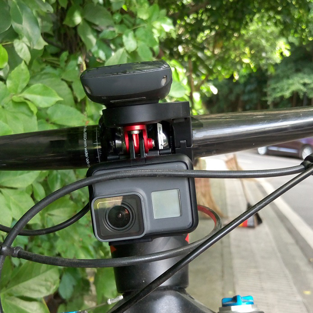 Computador de bicicleta Montagem frontal para o suporte da câmera Garmin Edge para acessórios de bicicleta de velocidade do adaptador GoPro