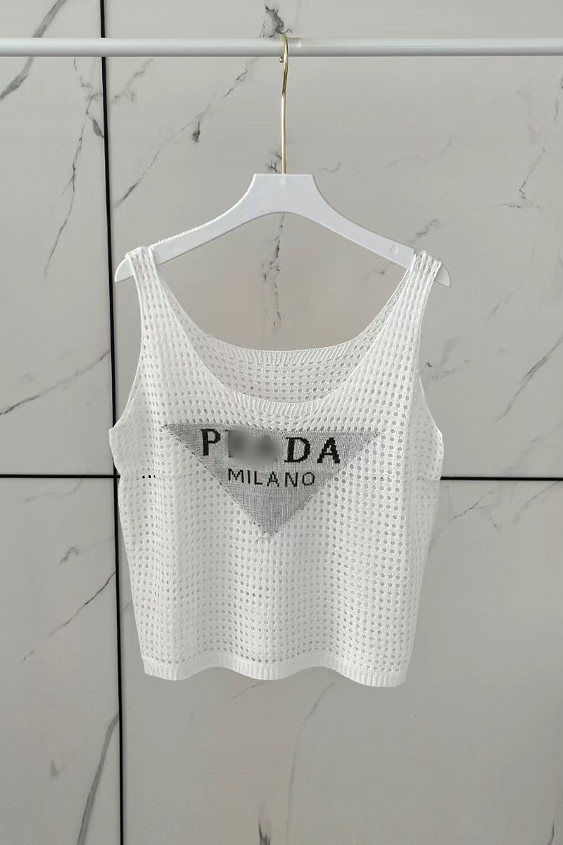 womens t shirts PRAD designer shirts women shirt casual knitted embroidered t shirt high-quality fashionable street womens clothing 24ss