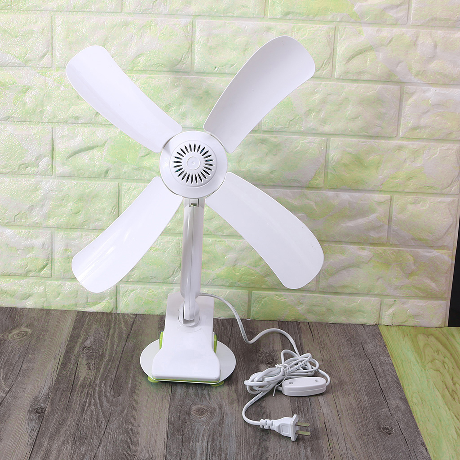 Ventilador de Clipe Silencioso AC 220V PLIGUE DOS EUA COM Interrupteur sur OFF 200cm Cabo Ventilador de Mesa Para Mesa de Quarto E