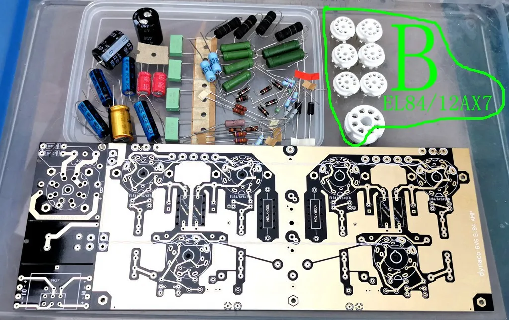 Amplifikatörler 6v6 / el84 tüp ses amplifikatörü 10W PCB kartı DIY kitleri Tüp amplifikatörü