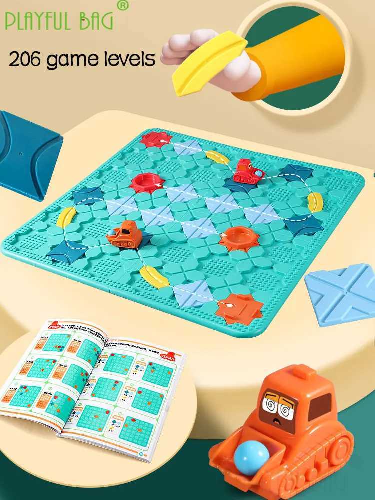 Toys Intelligence Parent Child Interactive Puzzle Game Maze Upgrade Version Recaseing 206 Off Road Return Forklift Childrens Toy UD13 240412