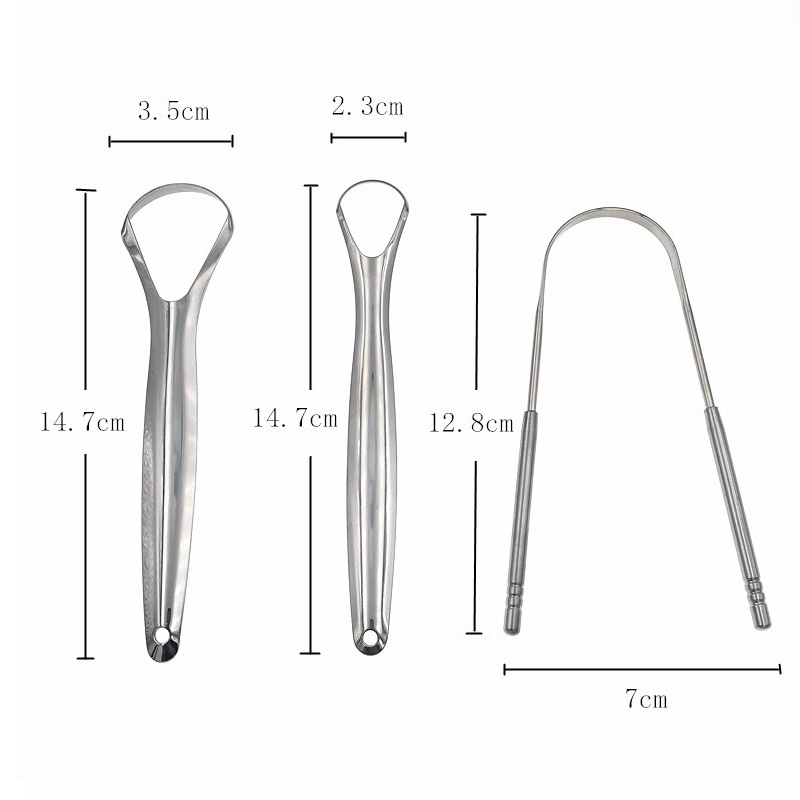 Raspador de língua Limpador adulto Limpeza oral Cuidado de saúde escova de dentes fresco Remova o escova de língua do revestimento