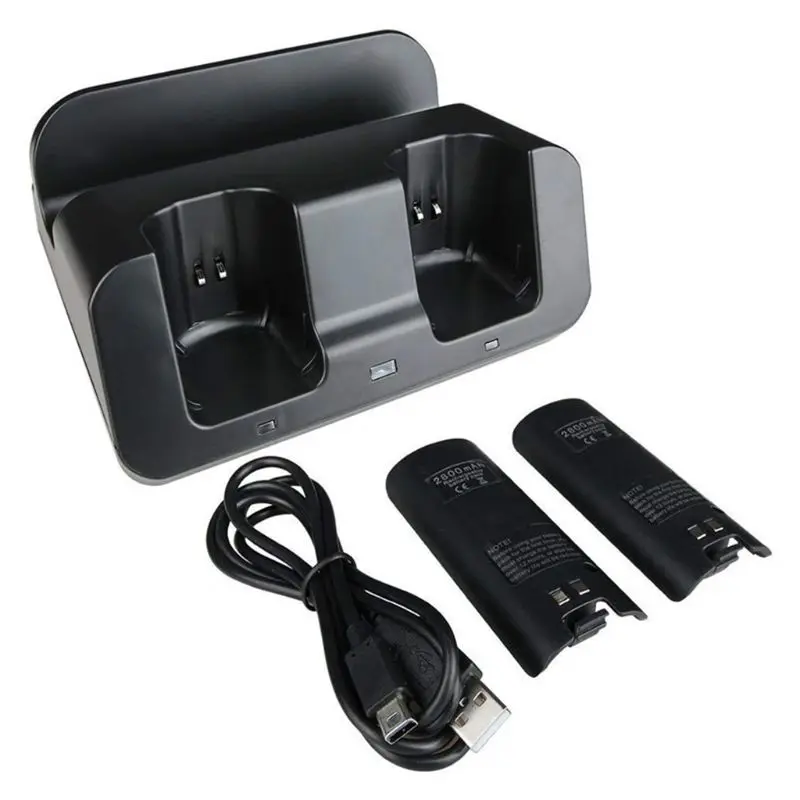 Laddare Ny Smart Charging Station Dock Stand Charger för Wii U GamePad Remote Controller