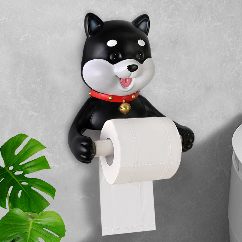 Creatieve Chaigou Toilet Roll Paper Holder Organisator Wall Mount opslagstand Keuken badkamer geen boorweefselhanddoekdispenser