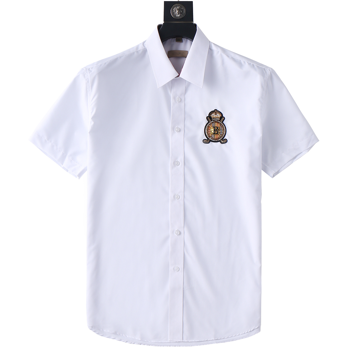 Designer 2024 Chemise d'affaires masculine T-shirt Business T-shirt Classic Short Shirt Couleur Couleur de broderie Big B Spring Shirt Taille M-XL