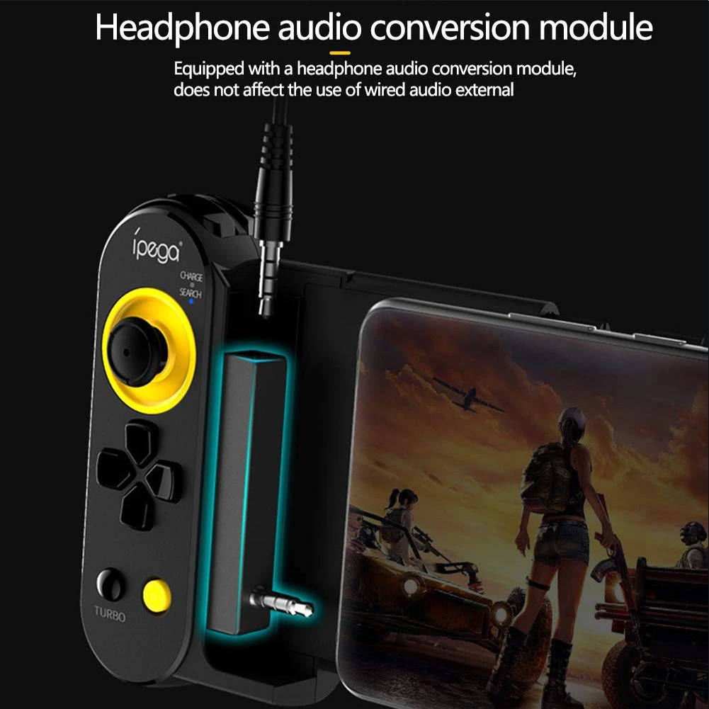 Gamepads ipega PG9167 Contrôleur de joueur extensible sans fil Portable Joystick Gamepads pour iOS Android / Switch Phone iPad pour les jeux PUBG