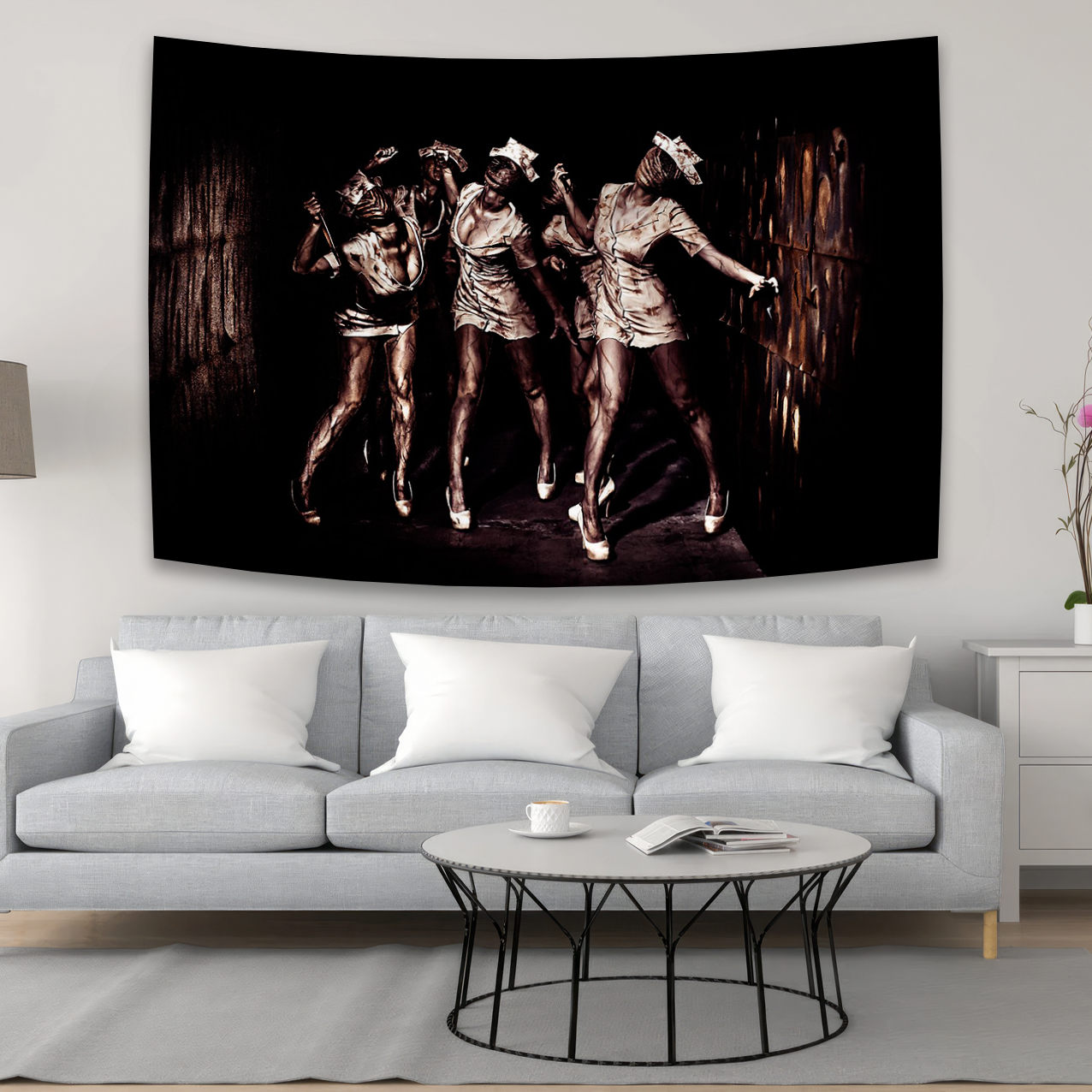 Silents Hill Horror Movie Persona Tapestry Wall Room Decor Art Wall Hanging dormitorio Decoración